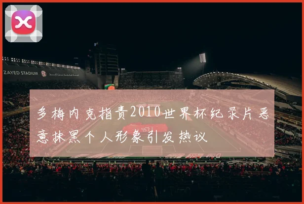 多梅内克指责2010世界杯纪录片恶意抹黑个人形象引发热议