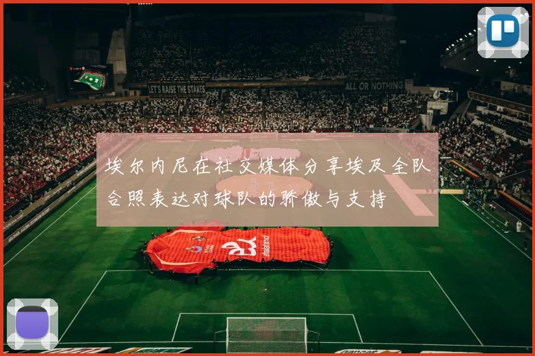 埃尔内尼在社交媒体分享埃及全队合照表达对球队的骄傲与支持